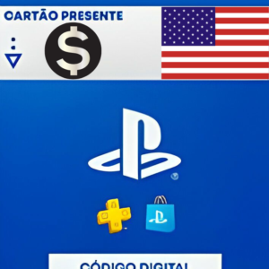 Cartão PSN Dólares Playstation Network - USA - (12 DIGITOS)