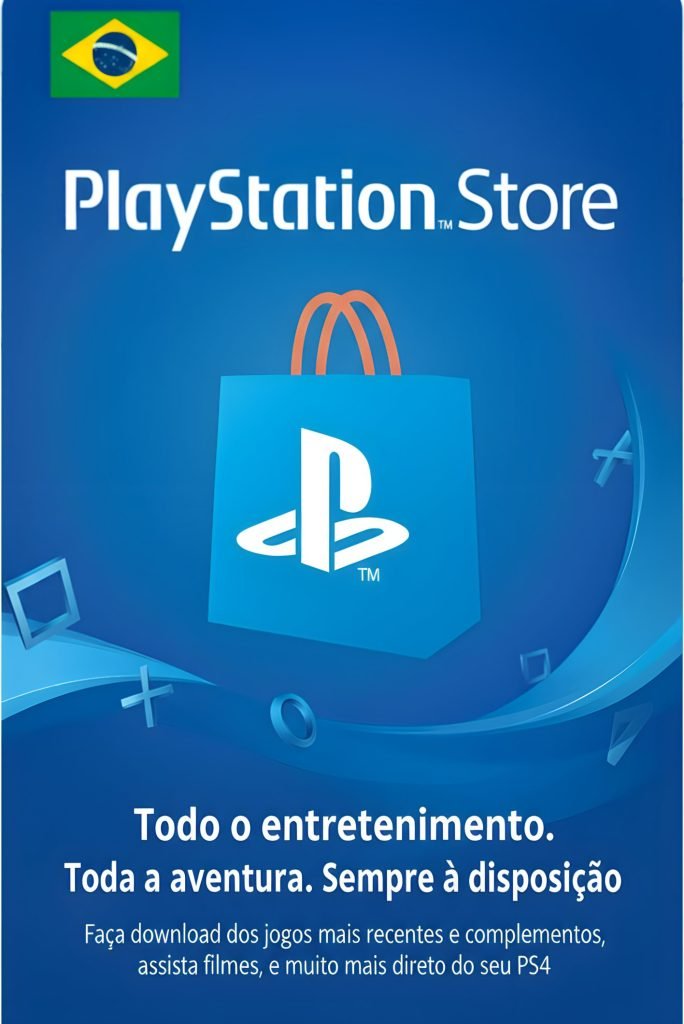 Gift Card PSN - Código Digital 12 Dígitos Brasil