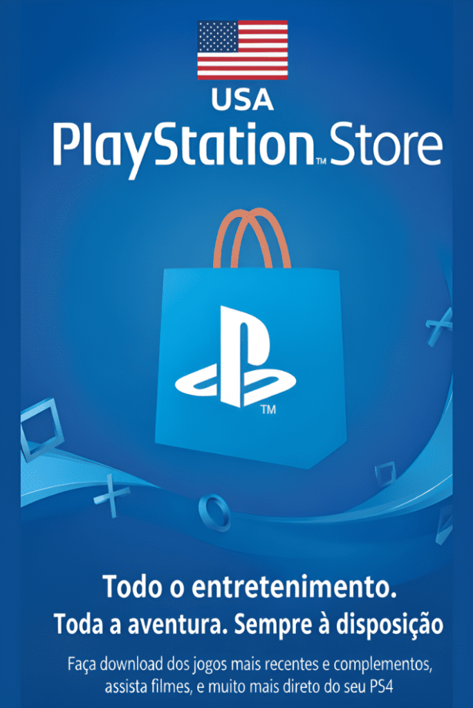 Gift Card PSN - Código Digital 12 Dígitos USA